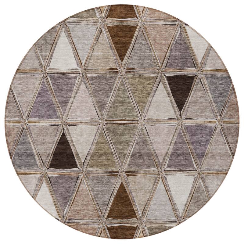 HomeRoots Geometric Transitional Rectangle Outdoor Rug