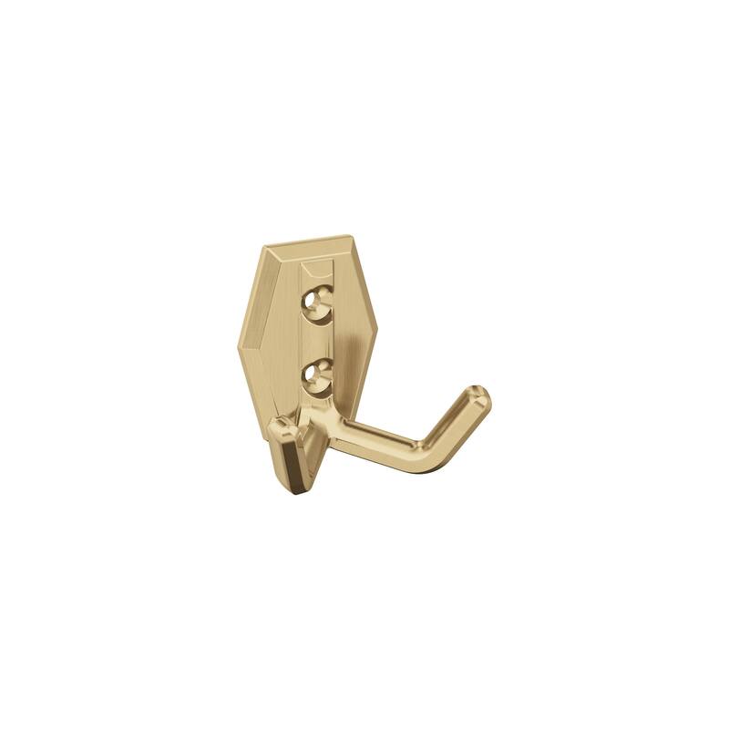 Amerock Benton Double Prong Decorative Wall Hook - Champagne Bronze