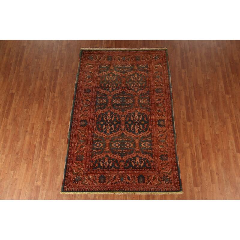 Kazak Oriental Area Rug Handmade Wool Carpet - 5'5"x 8'2"