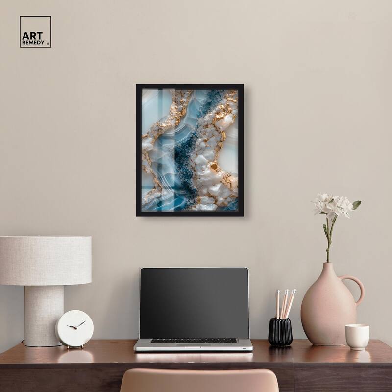 Lapis River Shadowbox by Art Remedy