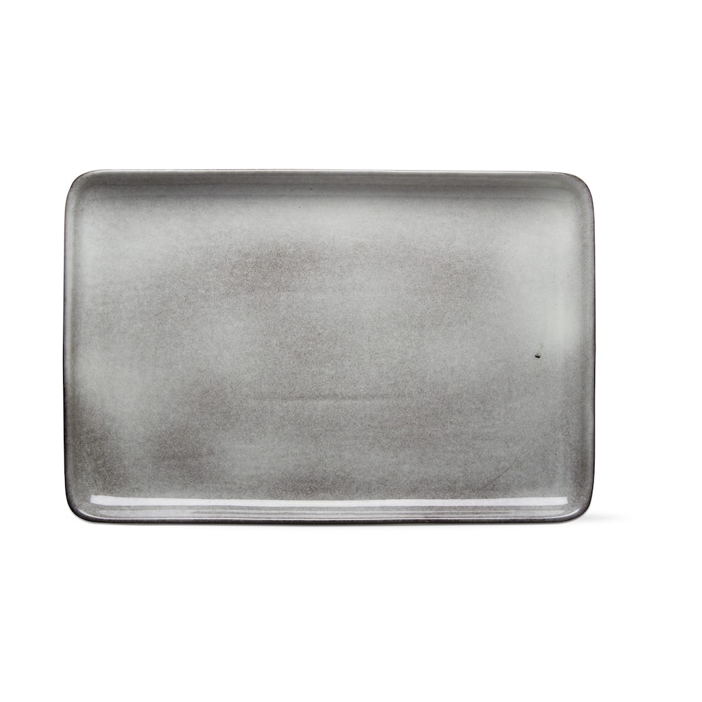 Stinson Rectangular Serving Platter Light Gray Ceramic Dishwasher Safe 15.5 x 10.4 x 1 inches Everyday Use