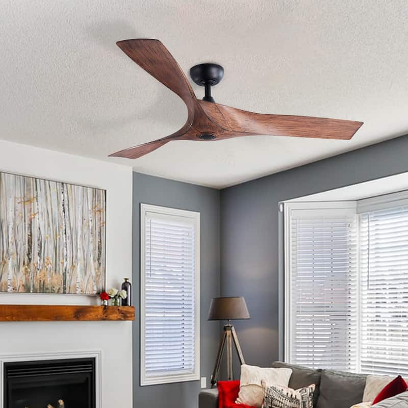CO-Z 52-inch 3-Blade Propeller Ceiling Fan with Remote Midcentury Modern Farmhouse
