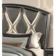 preview thumbnail 2 of 1, Ginger Queen Size LED Bed made with Wood in Copper