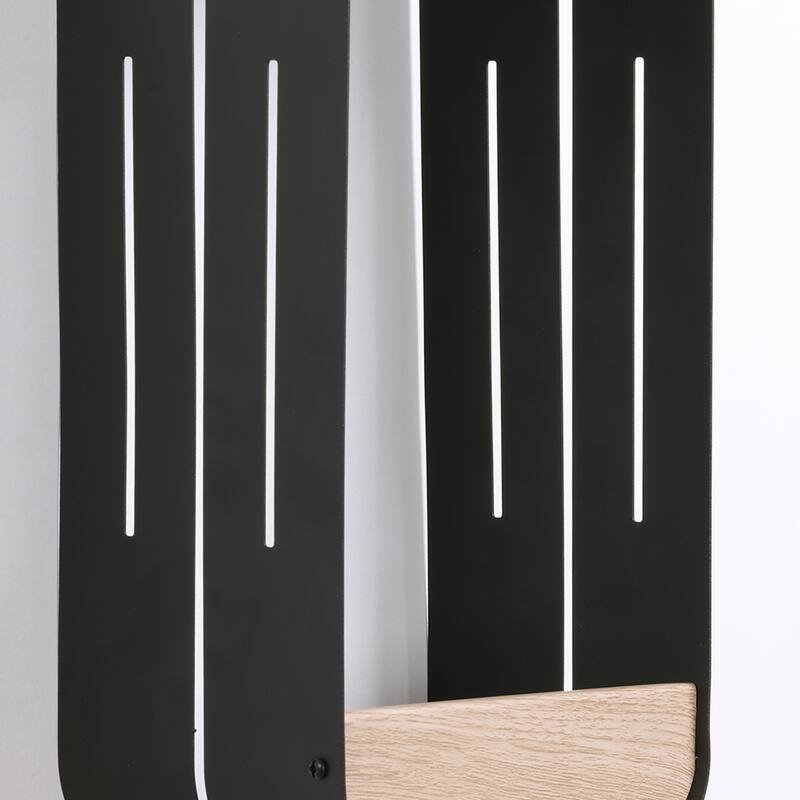 4 Pack Solar Rectangle Frame Integrated LED Sensor Outdoor Wall Light