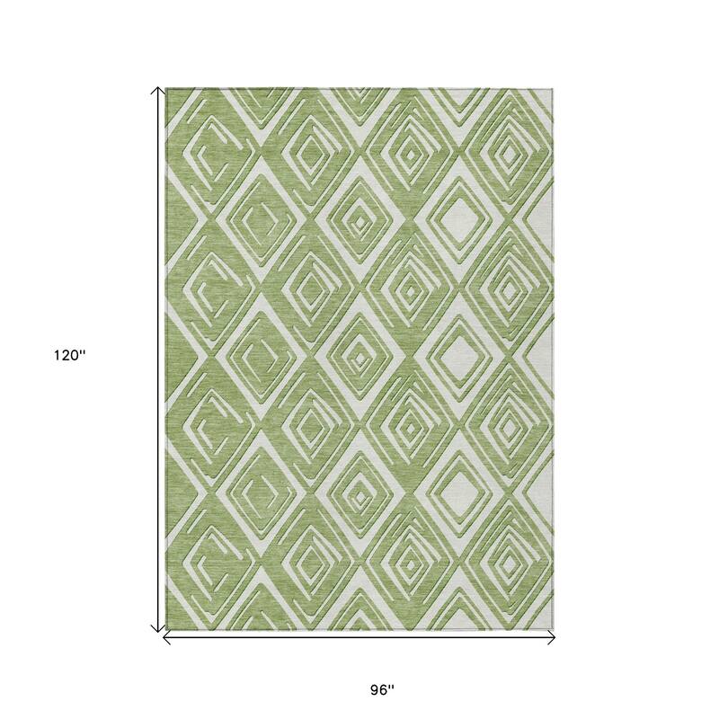 HomeRoots Geometric Transitional Rectangle Outdoor Rug