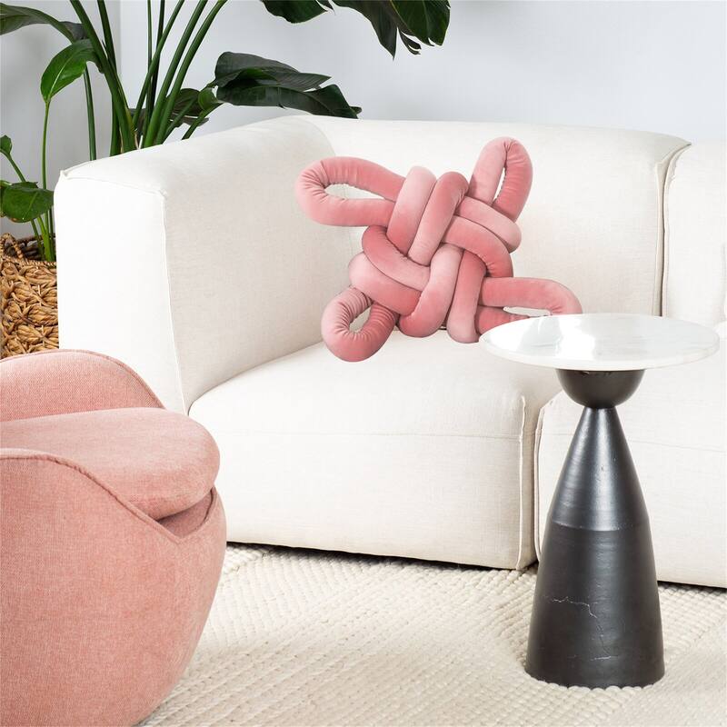Adeco 19.3" Knot Pillow Cushion