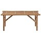 preview thumbnail 3 of 8, vidaXL Folding Patio Bench with Cushion 46.5" Bamboo