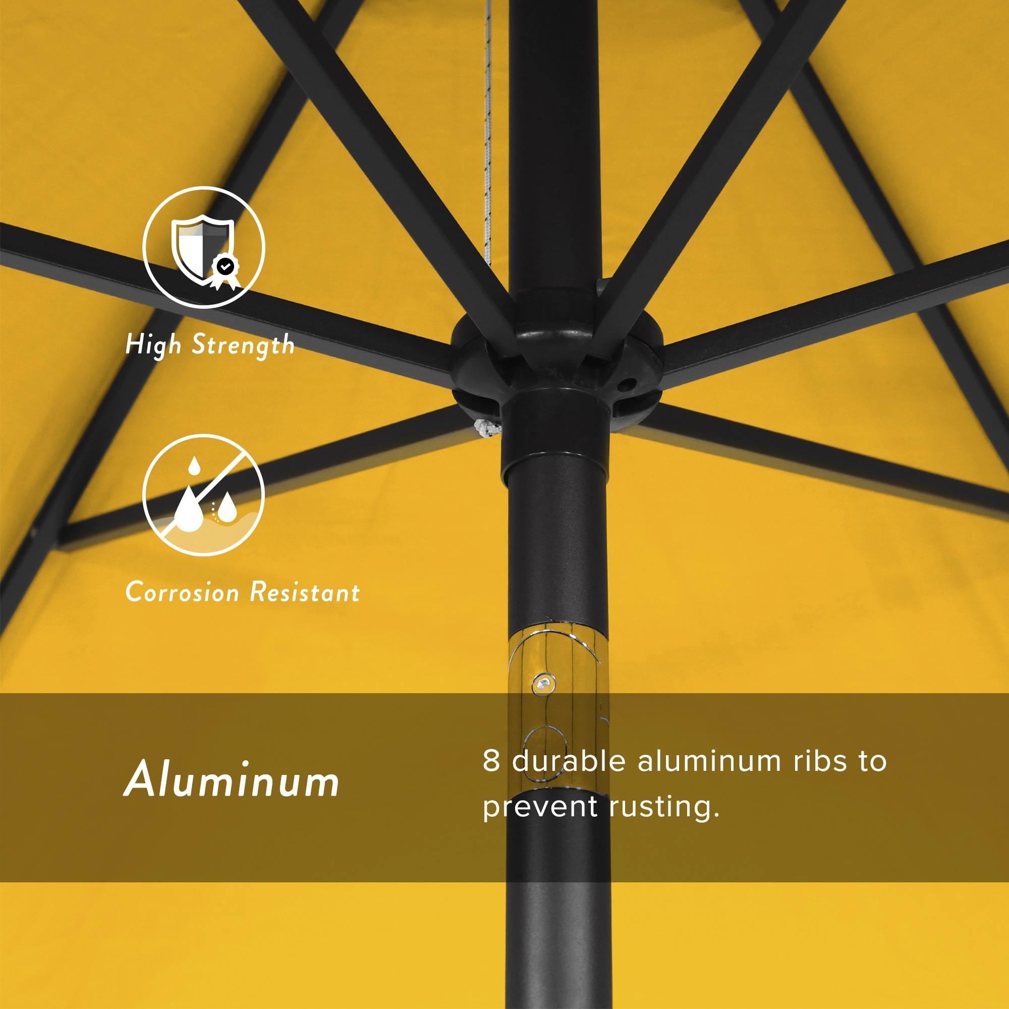 9 foot high aluminum patio umbrellas California Umbrella 9' Round Market Umbrella, Crank Lift, Push Button Tilt, Black Pole, White Olefin : : Patio, Lawn & Garden Relax under refreshing shade with the Galtech International 736 9 Auto PURPLE LEAF 9 ft. Square
