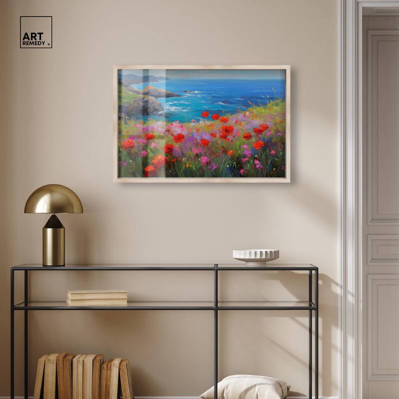 Ocean View Bloom II Shadowbox by Art Remedy