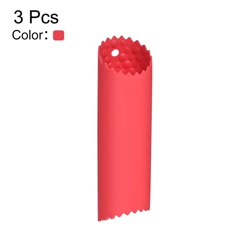 3Pcs Silicone Garlic Peeler Tube Non Slip for Useful Kitchen Tool