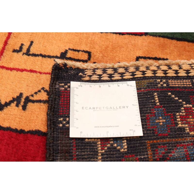 ECARPETGALLERY Hand-knotted Teimani Red Wool Rug - 3'2 x 6'2