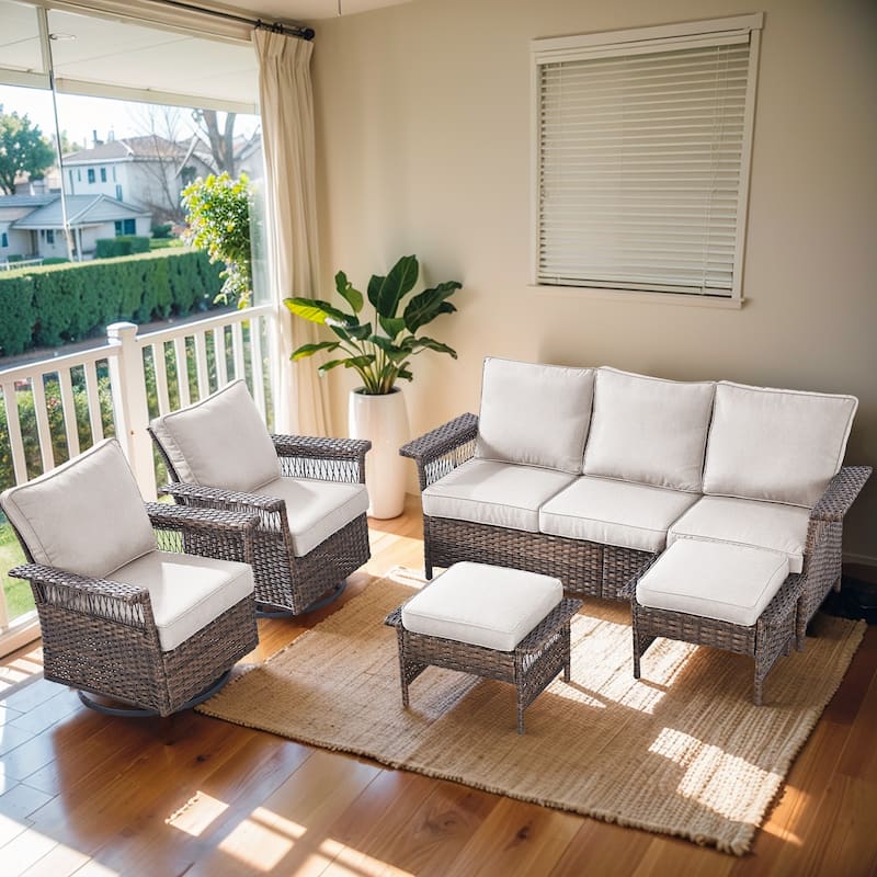 Gymojoy Patio Furniture Set with Professional Outdoor Cushions