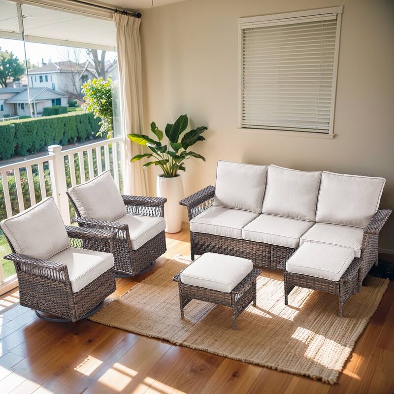 Gymojoy Patio Furniture Set with Professional Outdoor Cushions