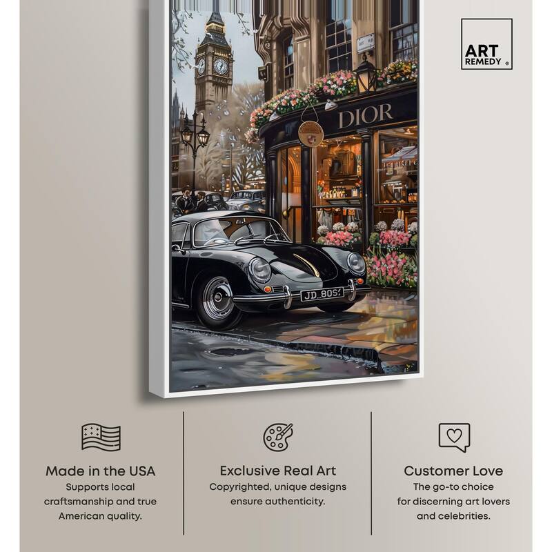 A View of London from the Car Canvas by Art Remedy