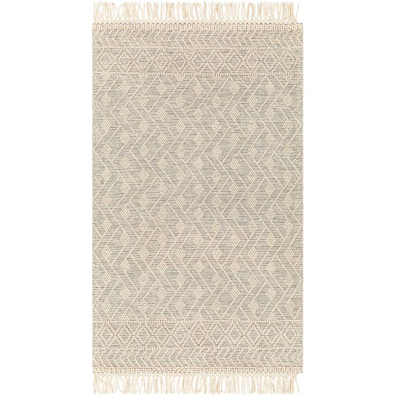 Livabliss Hezron Handmade Bohemian Chevron Wool & Jute Area Rug