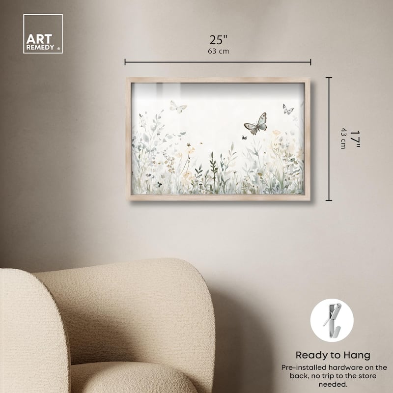 Butterfly Field Shadowbox by Art Remedy