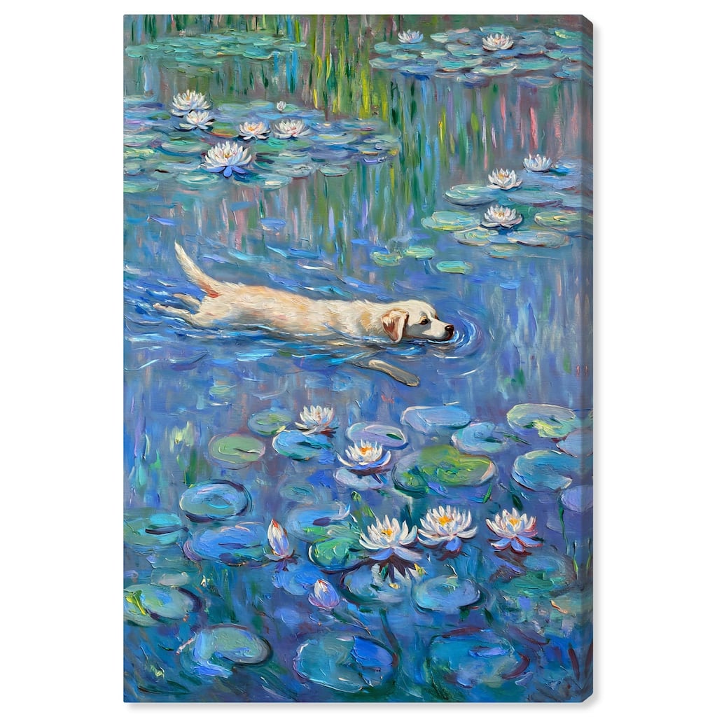 Lily Lagoon II Canvas by Modern Classic Art Remedy, Gallery Wrapped