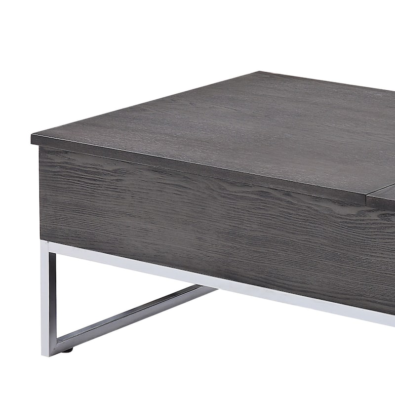 Carbon Loft Jenji Grey/ Silver Wooden Coffee Table