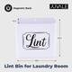 Lint Bin for Laundry Room, Magnetic Wall Mounted Trash Can (9.25 x 9.25 ...