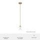 preview thumbnail 6 of 12, Hunter Xidane 1 Light Clear Glass Pendant or Semi-Flush Light - Kitchen Island, Dining Room, Entry - Glam, Contemporary
