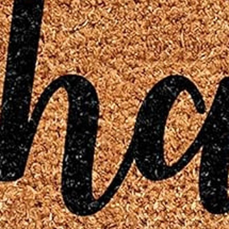 HomeRoots 24" X 36" Brown And Natural Fall Happy Fall Y'all Outdoor Coir Door Mat - 24.00' X '36.00