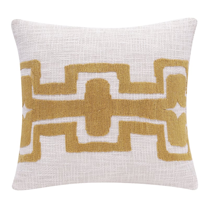 Sevita Geometric Handmade Decorative Throw Pillow