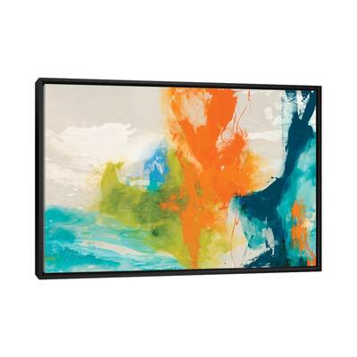 iCanvas "Tidal Abstract I" by Sisa Jasper Framed Canvas Print