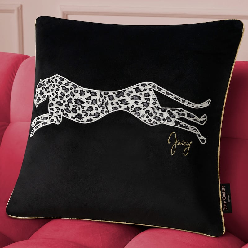 Juicy Couture Velvet Cheetah Pillow 14" x 24"