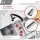 preview thumbnail 3 of 7, STYLISH 16 3/4" Dark Gray Workstation Sink Roll-up Drying Rack/Trivet