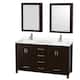 Option Espresso / White Quartz Top / Brushed Chrome