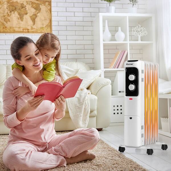 Costway 1500W Oil Filled Heater Portable Radiator Space Heater w/ - On Sale  - Bed Bath u0026 Beyond - 32650432