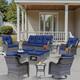 Option Navy Blue-Gray Rattan