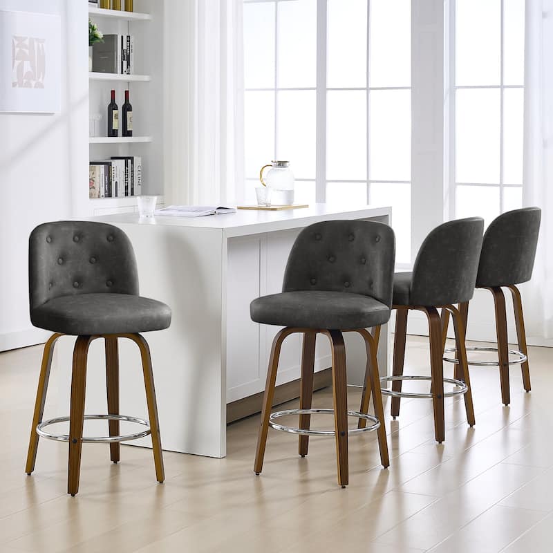 26"/29" Swivel Bar Stools/ Counter Stool with Bentwood Legs