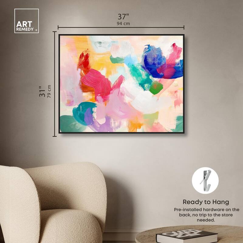 Pastel Riot I Colorful Canvas by Art Remedy