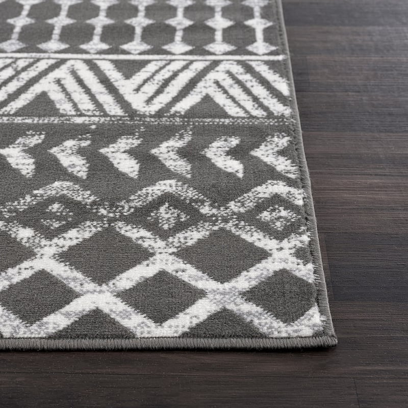 Beverly Rug Diamond Moroccan Bohemian Trellis Indoor Area Rug