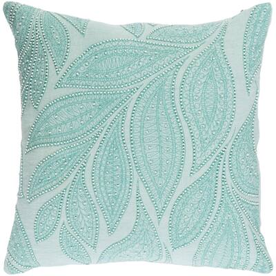 Decorative Leigh Mint 18-inch Throw Pillow Cover