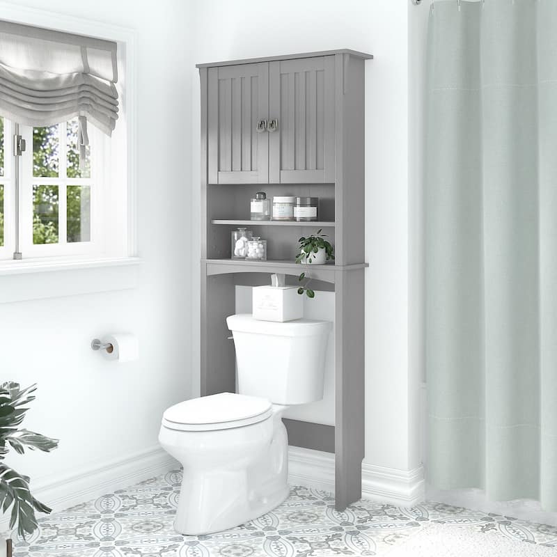 Salinas Over The Toilet Storage Cabinet by Bush Furniture - Cape Cod Gray