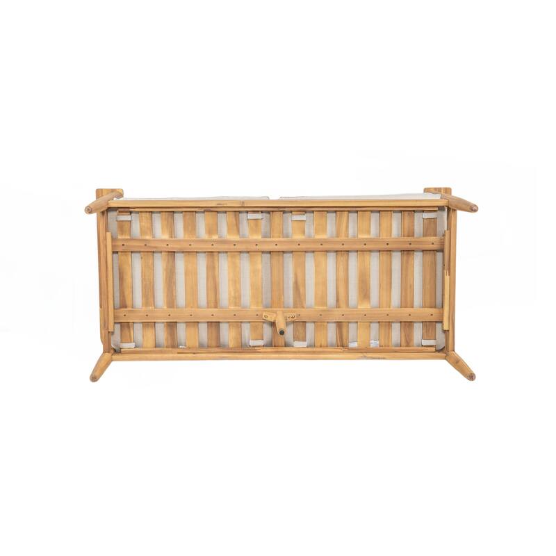 Outdoor Acacia Wood Lounge Chair
