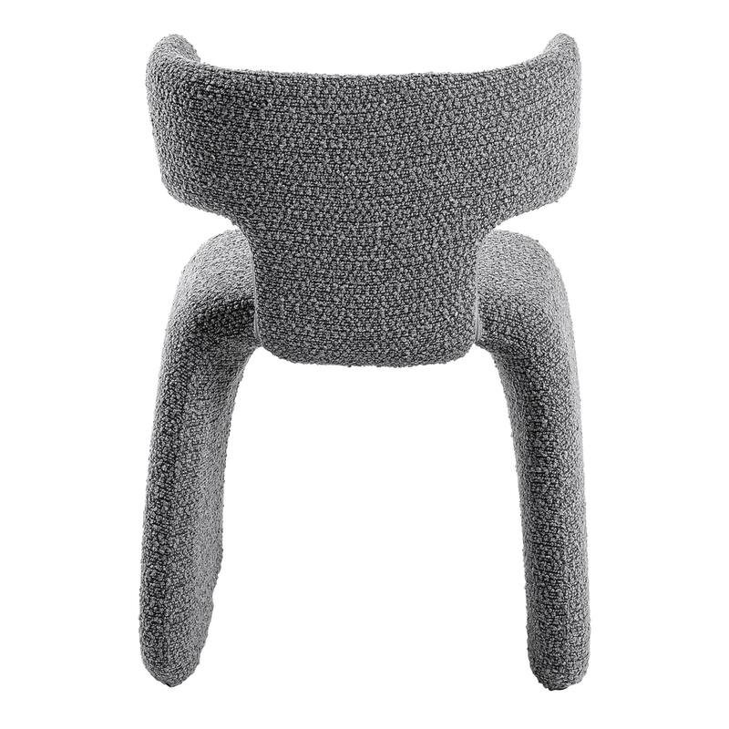 Modrest Bergman Modern Light Grey Fabric Dining Chair