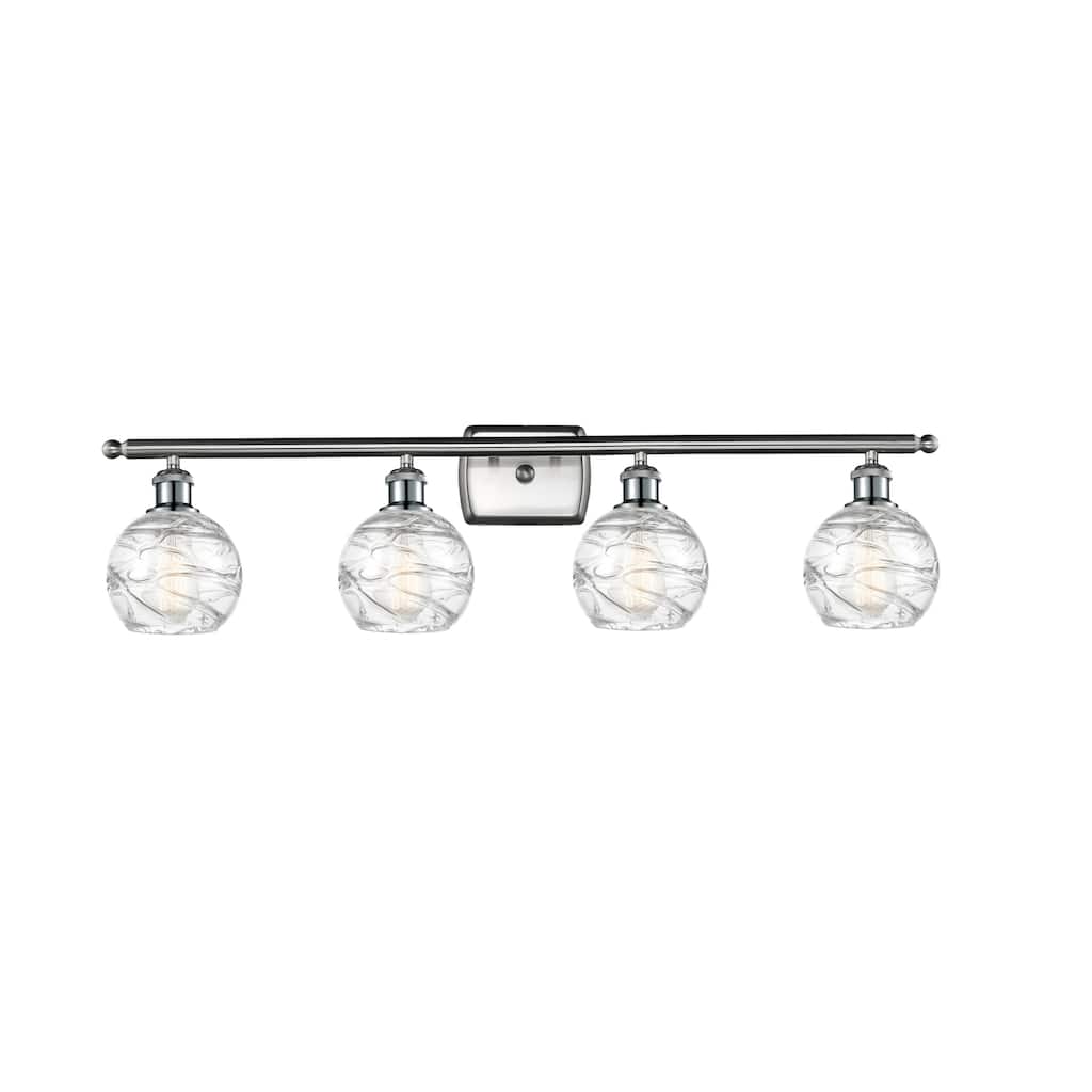 Innovations Lighting Small Deco Swirl 4 Light 36" Wide Bathroom Vanity