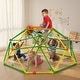 preview thumbnail 4 of 19, 6FT Geometric Climbing Dome Climber Playground for Kids 3-10, Climbing Toys for Kids - N/A