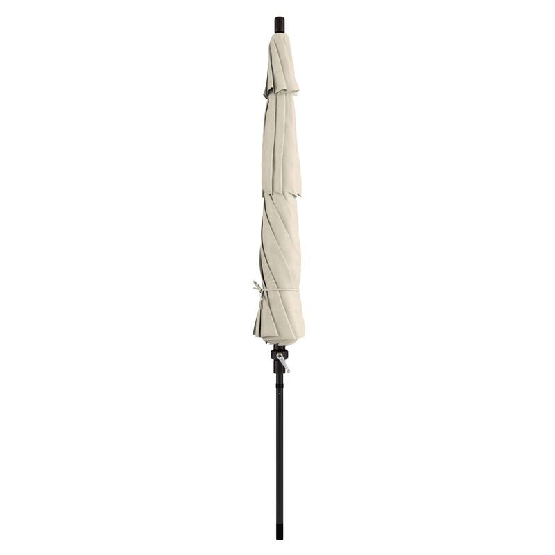California Umbrella 11' Rd. Aluminum Market Umbrella, Crank Lift, Collar Tilt, Dbl Wind Vent, Bronze Finish, Olefin Fabric