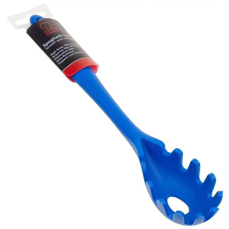 Chef Craft 11.5" Premium Heat Resistant Silicone Spaghetti Server / Pasta Fork