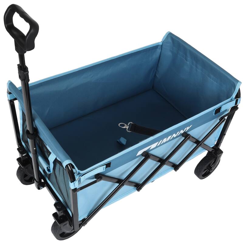 Collapsible Wagon with Wheels, Lightweight Utility Camping Wagons Carts Foldable with 3600lbs Weight Capacity, Carts