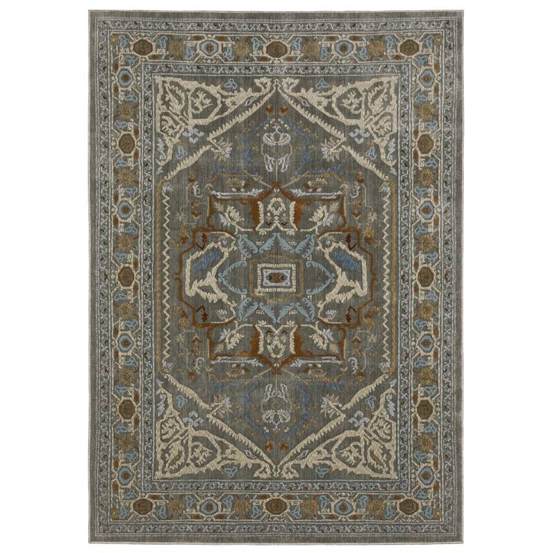 HomeRootsMedallion Traditional Runner Area Rug