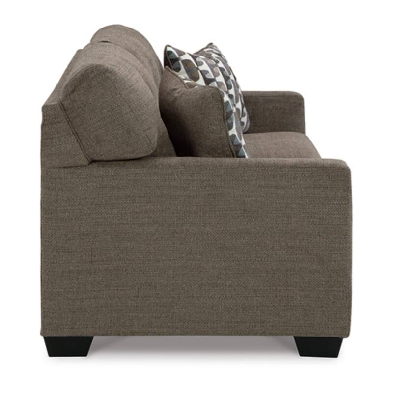 Joey 75 Inch Full Size Sofa Sleeper, Integrated Mattress, Brown Polyester