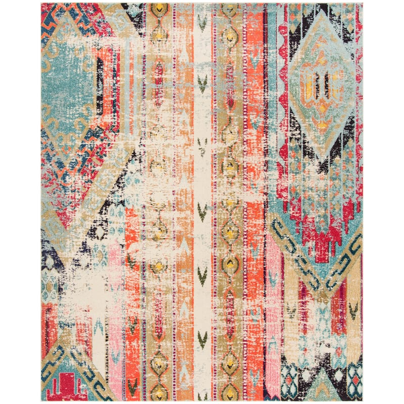 SAFAVIEH Monaco Lumturije Distressed Boho Rug