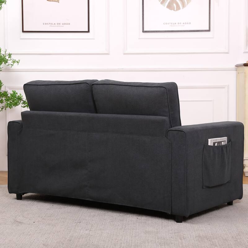 3in1 Upholstered Futon Sofa Convertible Floor Sleeper Sofa Bed Bed