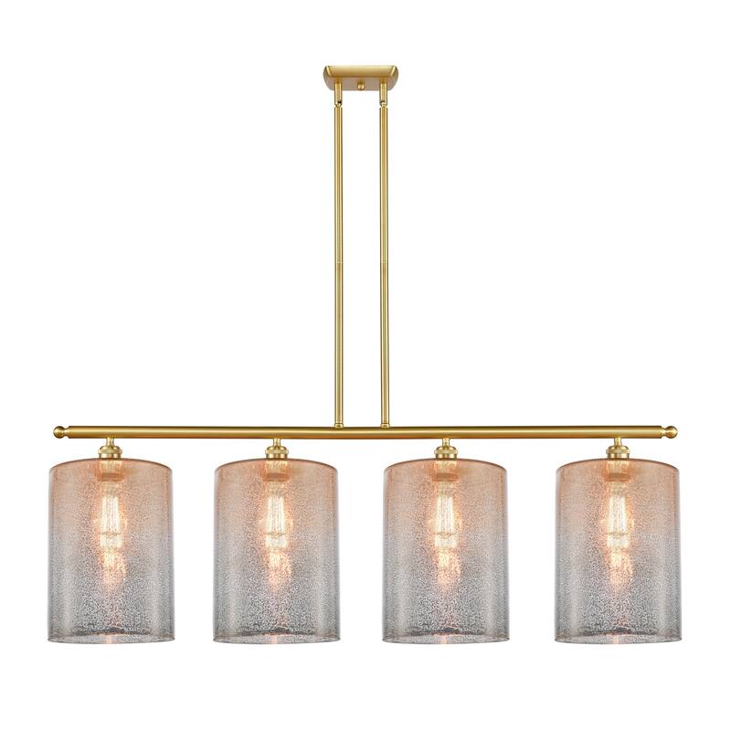 Innovations Lighting Cobbleskill - 4 Light 48" Island Light - Mercury/Satin Gold
