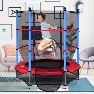 55" Kids Trampoline Jumping Trampoline for Indoor/Outdoor Exercise